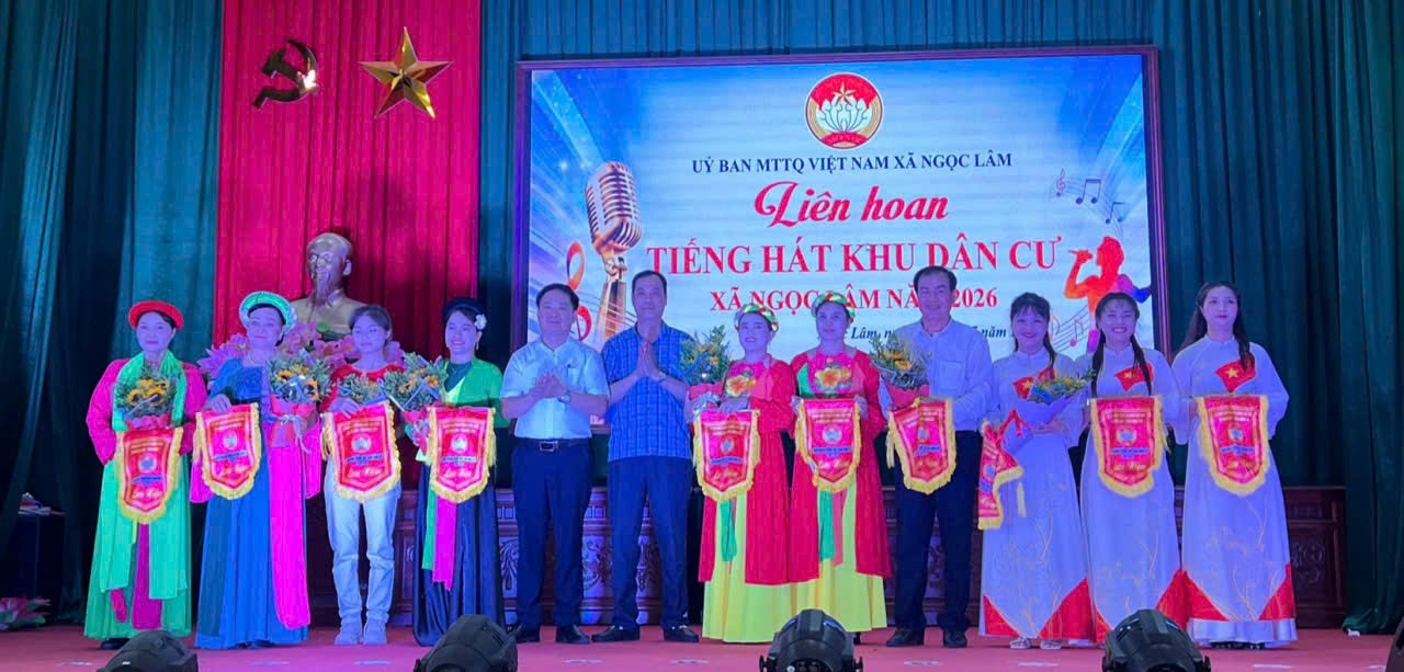 UBMTTQVN xã và các tổ chức chính trị - Xã hội tổ chức liên hoan tiếng hát khu dân cư xã Ngọc Lâm năm 2026