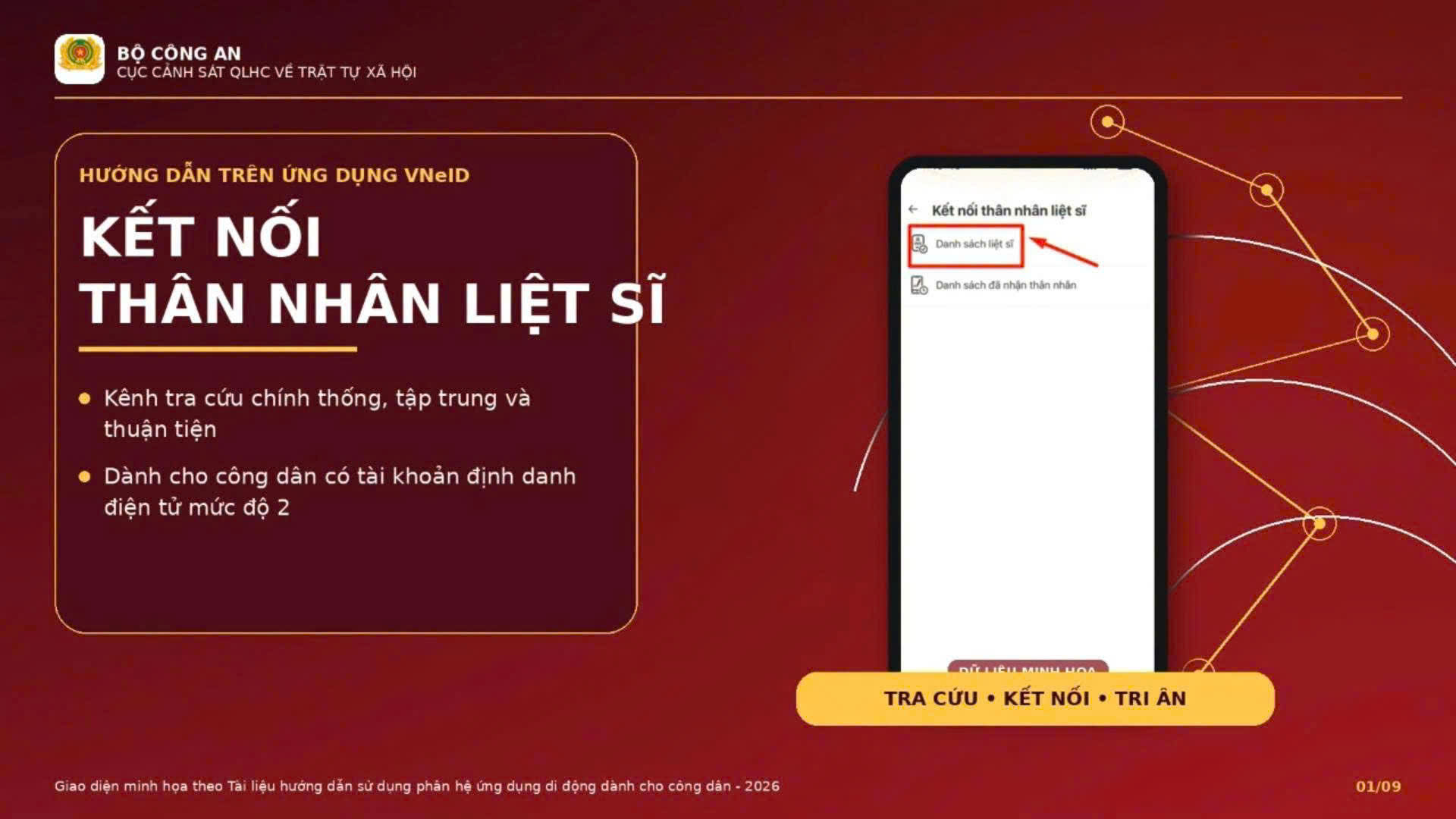 THÊM TÍNH NĂNG TRA CỨU THÂN NHÂN LIỆT SĨ TRÊN ỨNG DỤNG VNEID VÀ CÁC BƯỚC TRA CỨU THÂN NHÂN LIỆT SĨ TRÊN VNEID