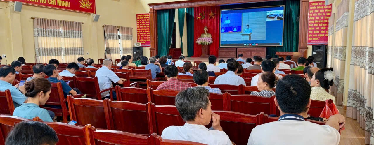 Đảng ủy xã Ngọc Lâm tổ chức Hội nghị nghiên cứu, học tập, quán triệt, tuyên truyền, triển khai thực hiện Nghị quyết của Trung ương và của Tỉnh