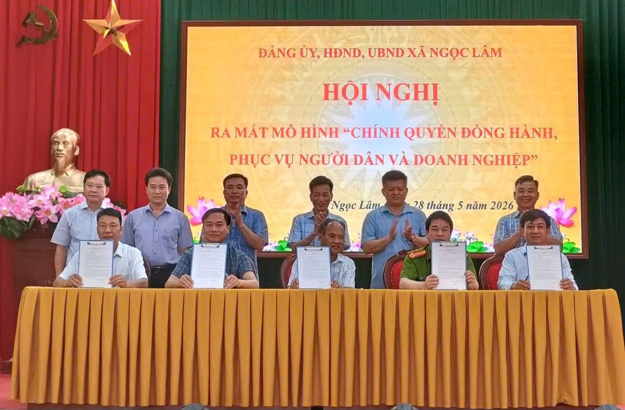 Ngọc Lâm tổ chức hội nghị mô hình “Chính quyền đồng hành, phục vụ người dân và doanh nghiệp”