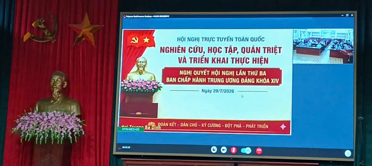 Đảng ủy xã Ngọc Lâm tổ chức Hội nghị nghiên cứu, học tập, quán triệt triển khai thực hiện Nghị quyết Hội nghị lần thứ 3 Ban Chấp hành Trung ương Đảng khóa XIV