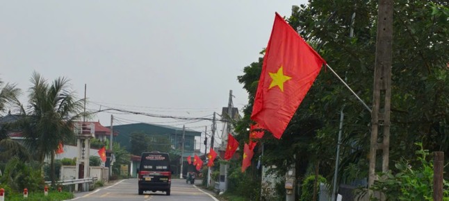 Ngọc Lâm rực rỡ cờ sao chào mừng Quốc khánh 2/9
