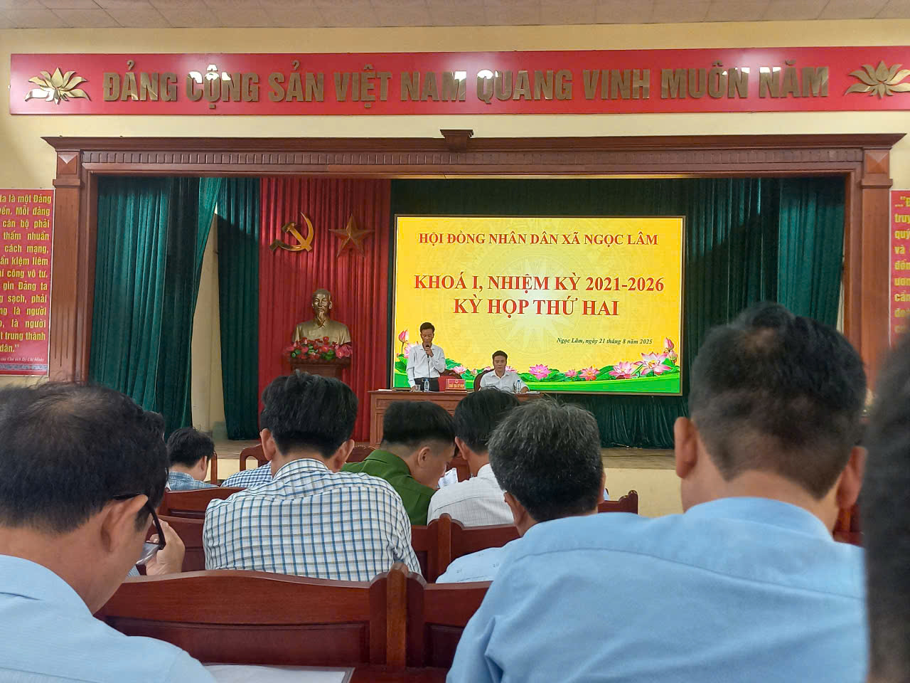 Hội Đồng Nhân Dân xã Ngọc Lâm Nhiệm kỳ 2021-2026 tổ chức Kỳ họp thứ Hai