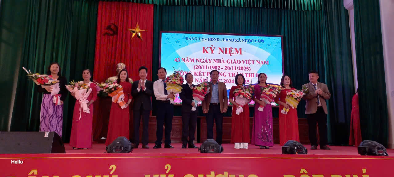 Xã Ngọc Lâm tổ chức các hoạt động kỷ niệm ngày Nhà Giáo Việt Nam 20-11