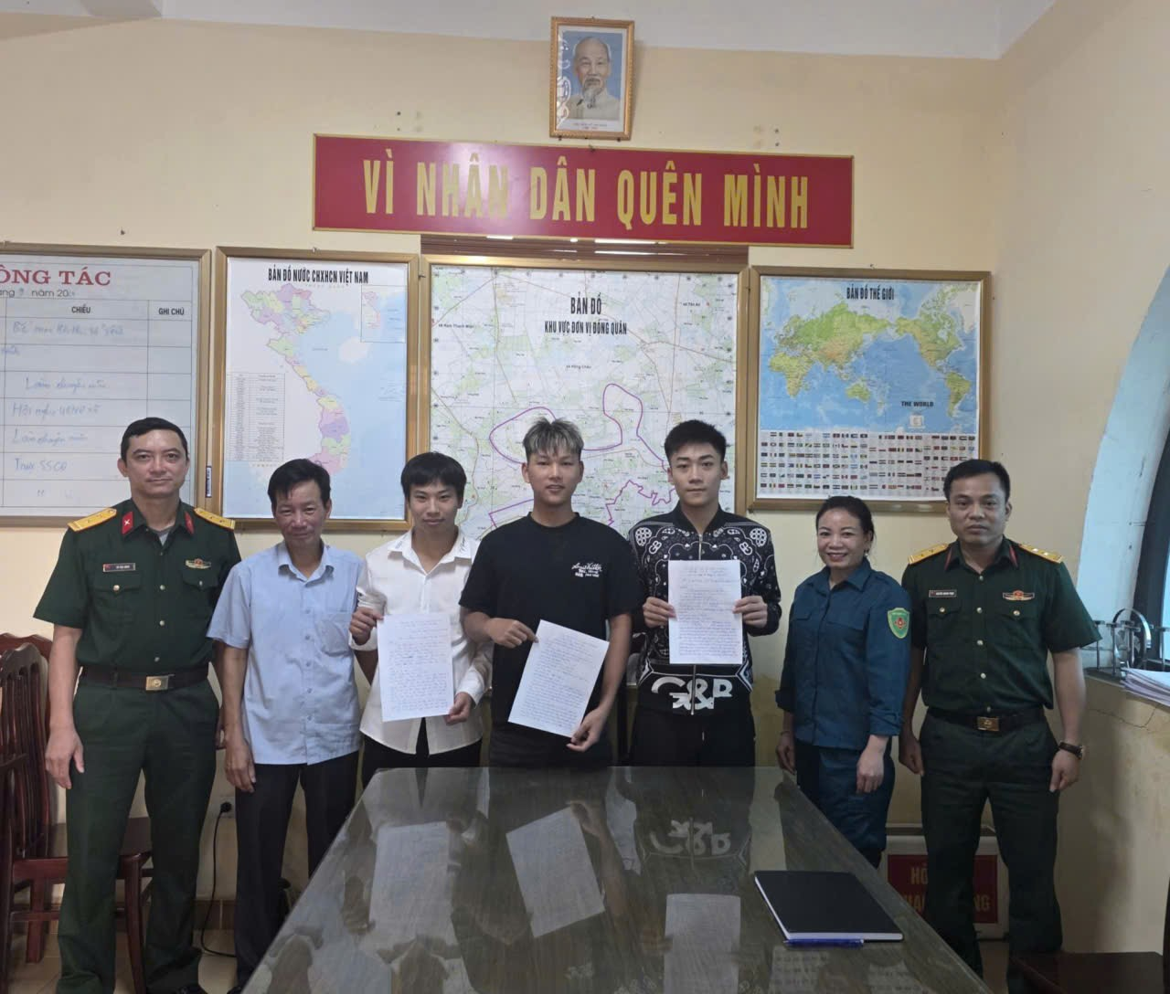 Ngọc Lâm sôi nổi khí thế với những lá đơn tình nguyện nhập ngũ năm 2027